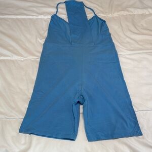 Blue Sleeveless Jumpsuit